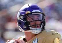 NFC quarterback Kirk Cousins of the Minnesota Vikings throws a pass during the Pro Bowl at Camping World Stadium in Orlando^ Fla. Jan 26^ 2020; Orlando^ FL USA