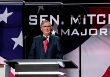 Senator Mitch McConnell (R-KY) addresses the Republican National Convention at the Quicken Arena in Cleveland^ Ohio Cleveland Ohio^ USA^ July 19^ 2016