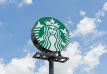 Starbucks coffee shop sign. Guadalajara^ Mexico^ August 20^ 2024