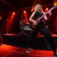 The Warning (Mexican hard rock band from Monterrey) perform on stage at La Nau on June 17^ 2023.