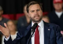 JD Vance speaks at the Vice-Presidential Nominee’s election rally in Atlanta^ Georgia. Atlanta^ Georgia^ USA—4th Nov^ 2024