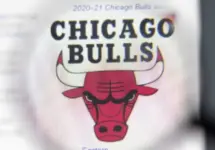 Chicago Bulls website in browser with company logo^ Illustrative Editorial