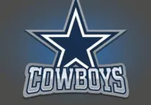Sports logo vector-style image of dallas cowboys football logo