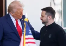 President Donald Trump welcomes Ukrainian President Volodymyr Zelenskyy to the White House. WASHINGTON – Feb. 28^ 2025