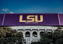 LSU Tiger Stadium. Outdoor stadium located in Baton Rouge^ Louisiana^ on the campus of Louisiana State University. It is the home stadium of the LSU Tigers football team. Taken February 9^ 2025
