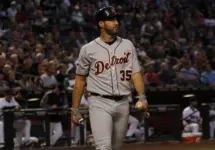 Justin Verlander pitcher for the Detroit Tigers at Chase Field in Phoenix^ AZ USA May 10^2017.