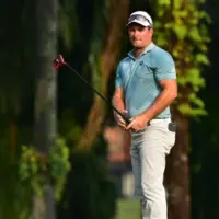 Ryan Fox of New Zealand react to his putt^ during Round 1 of Maybank Championship 2019^ at Saujana Golf & Country Club^ Kuala Lumpur^ Malaysia ^ on March 21^ 2019.