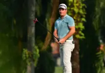 Ryan Fox of New Zealand react to his putt^ during Round 1 of Maybank Championship 2019^ at Saujana Golf & Country Club^ Kuala Lumpur^ Malaysia ^ on March 21^ 2019.