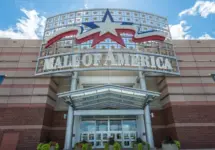 Mall of America main entrance^ on July 28^ 2013^ in Minneapolis^ MN. The largest mall in the United States^ occupying 5.6 million square feet^ or 520^000 square meters