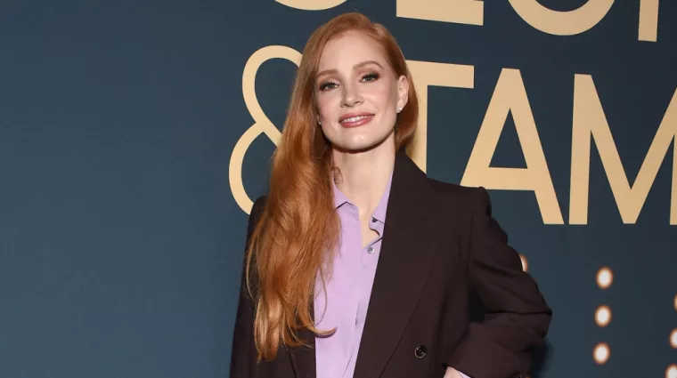 Jessica Chastain arrives for the Showtime’s ‘George Tammy’ FYC event on May 15^ 2023 in Hollywood^ CA