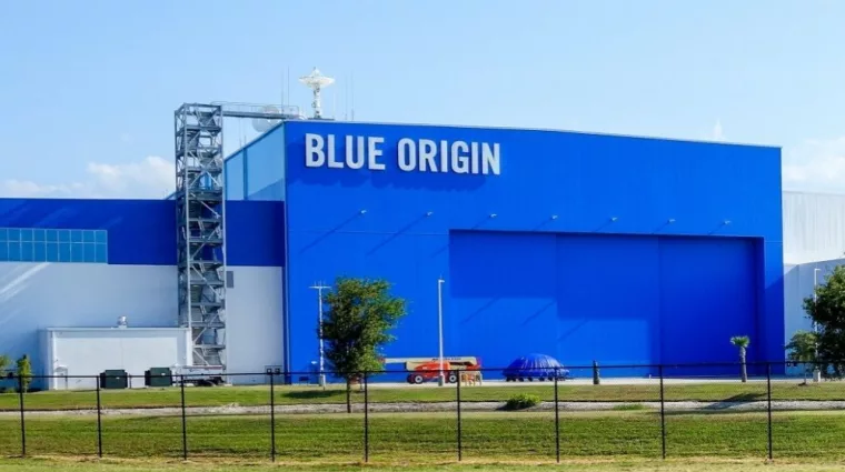 Property of Blue Origin's Orbital Launch Site (OLS) manufacturing facility in Cape Canaveral^ Florida. May 29^ 2021