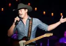 Jon Pardi performs onstage during the "All Time High" tour at the Paramount on January 16^ 2016 in Huntington^ New York.