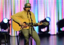 Dylan Marlowe performs in Hollywood^ Florida on November 14^ 2024 as part of Audacy’s Stars and Strings benefit concert.