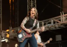 Ashley McBryde performs in concert on April 5^ 2024 in Fort Lauderdale^ Florida. The performance was part of the Tortuga Music Festival.