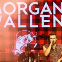 Morgan Wallen performs at CMT's RAMJAM on June 3^ 2019 at TopGolf in Nashville^ Tennessee.