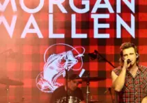 Morgan Wallen performs at CMT's RAMJAM on June 3^ 2019 at TopGolf in Nashville^ Tennessee.