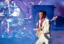 The Killers perform in concert at FIB Festival on July 20^ 2018 in Benicassim^ Spain. BENICASSIM^ SPAIN - JUL 20