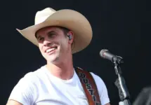 Country recording artist Dustin Lynch performs during the 'Kick The Dust Up' Tour at Vanderbilt Stadium on July 11^ 2015 in Nashville^ Tennessee.