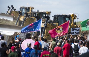 Pipeline protesters in North Dakota.  Image from mashable.com