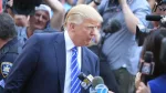 Donald Trump arrived at 60 Centre Street for his stint at jury duty in Manhattan's supreme court. NEW YORK CITY - AUGUST 17 2015