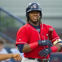 Toronto Blue Jays prospect Vladimir Guerrero Jr. plays as the Reading Fightin Phils host the New Hampshire Fisher Cats at FirstEnergy Stadium. READING^ PENNSYLVANIA / USA - JULY 23 2018