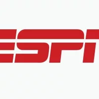 ESPN^ Popular editorial vector logo is printed on white paper.