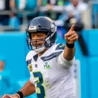 Russell WILSON (3) plays against the Carolina Panthers at Bank Of America Stadium in Charlotte^ NC. November 25^ 2018