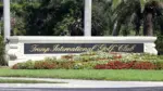 Entrance to Trump International Golf Club in West Palm Beach^ Florida on April 25^ 2018. WEST PALM BEACH^ FL^ USA