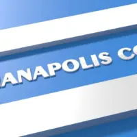 Indianapolis Colts American football team uniform colors. Template for presentation or infographics. Silver letters of team name. 3D render. 3D Illustration