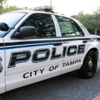 City of Tampa police car in Florida Tampa^ FL - September 10^ 2021