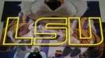 LSU neon sign Baton Rouge^ Louisiana - December 26^ 2022
