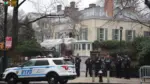 NYPD presence out front of Gracie Mansion in Manhattan New York^ NY - 12/16/2018: