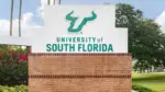 The University of South Florida is a public research university with their main campus in Tampa^ FL. Their mascot is the Bulls. Tampa^ FL^ USA - May 29^ 2024