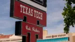 Texas Tech University NCAA Football Jones ATT Stadium Red Raiders logo Lubbock^ Texas - June 5^ 2021