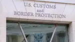 Entrance to the U.S. Customs and Border Protection offices at the Ronald Reagan Building and International Trade Center Washington^ D USA; March 29^ 2025