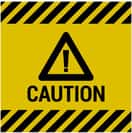 58826633 - nine caution danger signs