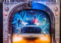Standee of a movie called Ghostbusters: Frozen Empire display at the cinema to promote the movie; BANGKOK^ THAILAND^ 1 Feb 2024
