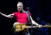 STING performs in front of thousands of people on the stage of the Lucca summer festival in Piazza Napoleone in Lucca LUCCA^ ITALY - JULY 29^ 2019