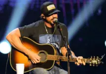 Riley Green performs in Hollywood^ Florida on November 14^ 2024. The performance was part of Audacy’s Stars and Strings benefit concert.