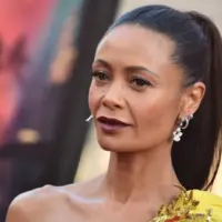 Thandiwe Newton arrives for the 'Reminiscence' Los Angeles Premieree on August 17^ 2021 in Hollywood^ CA