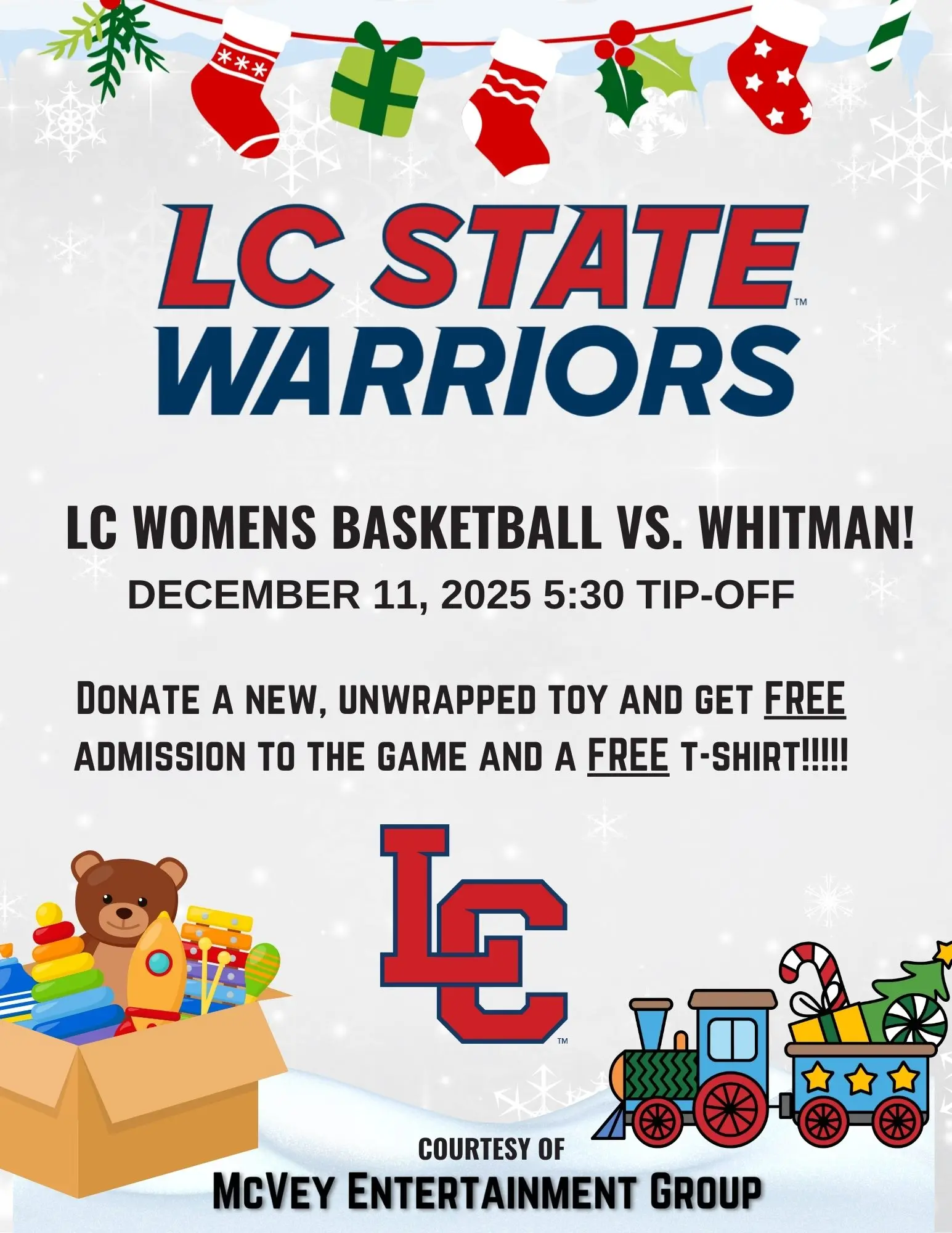 Toy Drive at LC State (FREE Shirt & Ticket)