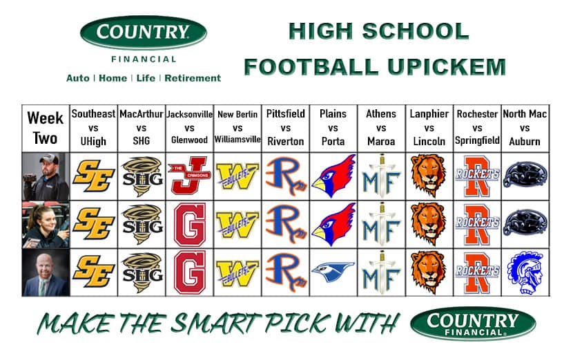 Country Financial High School Football UPickEm: Week Two