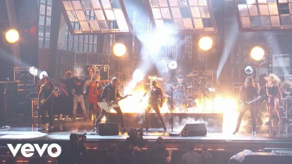 lady-gaga-metallica-moth-into-flame-dress-rehearsal-for-the-59th-grammys-1024x576