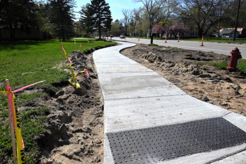 About six weeks to go with Napier sidewalk project - Vimarsana News