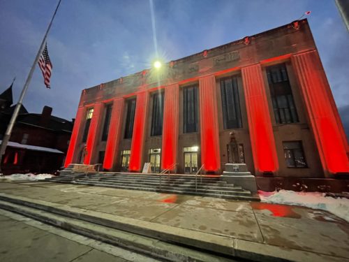 State landmarks "Go Red" for heart health Friday - Vimarsana News
