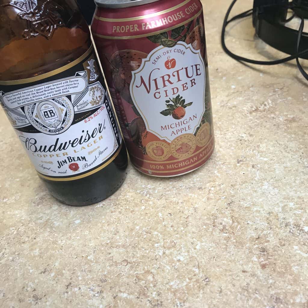 Weekend Mixer Virtue Cider Michigan Apple & Bud Copper Lager Jim