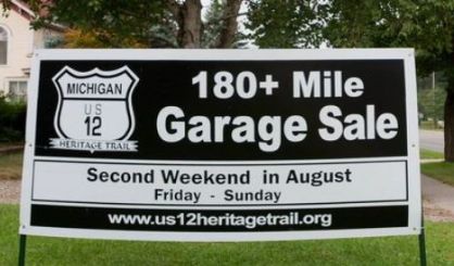 US-12 Garage Sale Set For August 12 Through August 14 | 97.5 Y Country