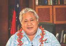 Western Samoa's current Prime Minister, Tuilaepa Aiono Sailele Malielegaoi.