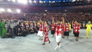 Rio Am Samoa in parade