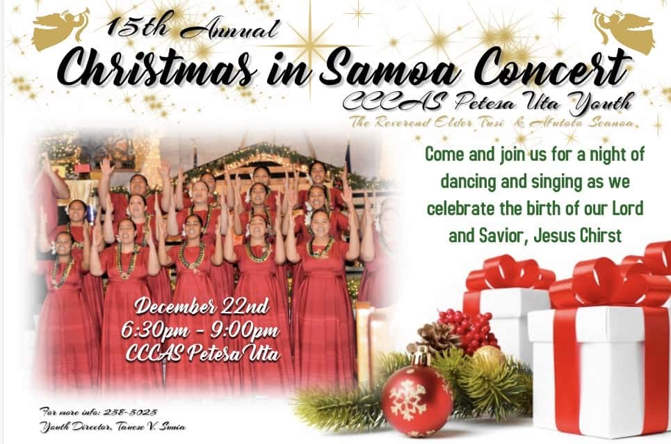 Presenting Annual Christmas in Samoa Concert | Talanei